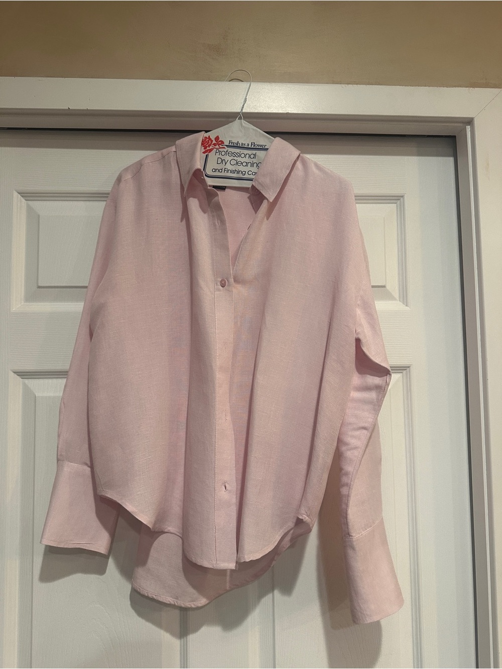 French Connection Soft Pink Button-Down Shirt